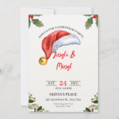 Jingle & Mingle Christmas Party Invitation  招待状 (正面)