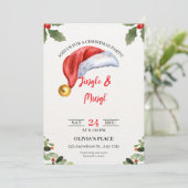 Jingle & Mingle Christmas Party Invitation  招待状 (スタンド正面)