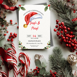 Jingle & Mingle Christmas Party Invitation  招待状