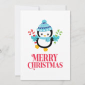 Jingle & Mingle Penguin Fun Christmas Party  招待状 (裏面)