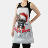 Jingle Paws and Boxer Dog Joy  エプロン (インサイチュ)