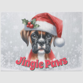 Jingle Paws and Boxer Dog Joy  薄葉紙
