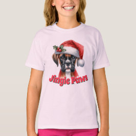 Jingle Paws and Boxer Dog Joy Tシャツ