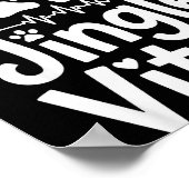 Jingle Paws Jingle Vitals Funny Vet Nurse Xmas ポスター (角)