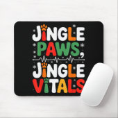 Jingle Paws Jingle Vitals Funny Vet Nurse Xmas  マウスパッド (マウス)