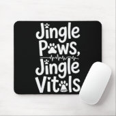 Jingle Paws Jingle Vitals Funny Vet Nurse Xmas  マウスパッド (マウス)