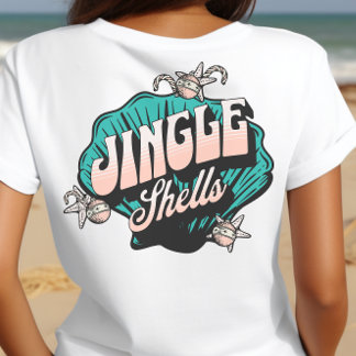 Jingle Shells – クリスマスヴィンテージビーチ Tシャツ