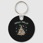 Jingle Shells Christmas Tree Snowflakes Celebratio キーホルダー (正面)