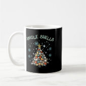 Jingle Shells Christmas Tree Snowflakes Celebratio コーヒーマグカップ (左)