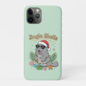 Jingle Shells Tropical Santa Manatee Christmas Case-Mate iPhoneケース (裏)
