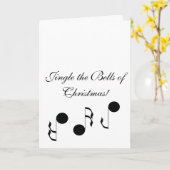 Jingle the Bells of Christmas Holiday Joy カード (黄色い花)