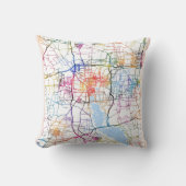 Jining China City Map クッション (正面)