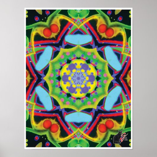 Jinxキネティックコラージュ万華鏡のように千変万化するパターンポスター ポスター (正面)