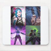 Jinx Arcane anime mousepad マウスパッド (正面)