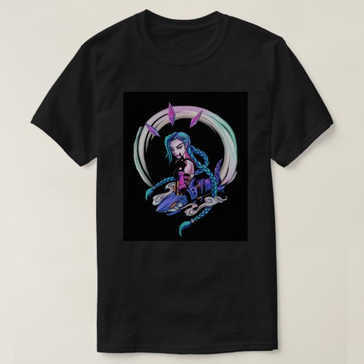 Jinx Arcane Pop  Poster.png Tシャツ (デザイン正面)