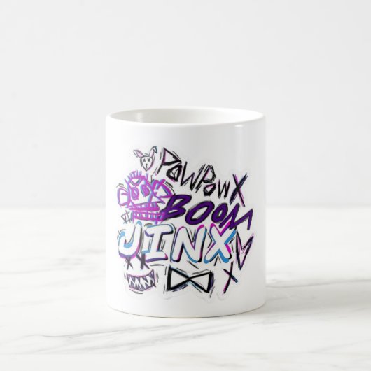 Jinx Artworkコーヒーマグミニマル- & はっきりした コーヒーマグカップ (中央)