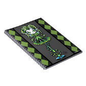 Jinxyの妖精の棒の緑のこっけい者の妖精のノート ノートブック (右側)