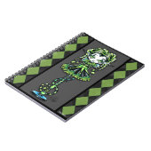 Jinxyの妖精の棒の緑のこっけい者の妖精のノート ノートブック (左側)