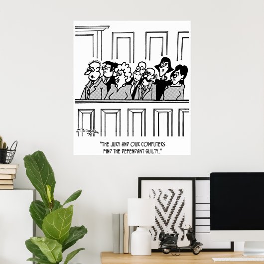 Jiring Cartoon 2640 ポスター (ホームオフィス)