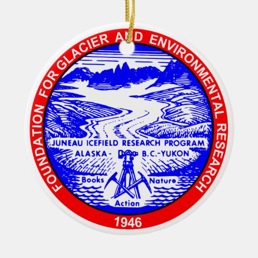 JIRP色のクリスマスツリーのオーナメント セラミックオーナメント (正面)