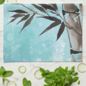 Jitakuの冬のタケ台所タオル キッチンタオル (折り畳み)