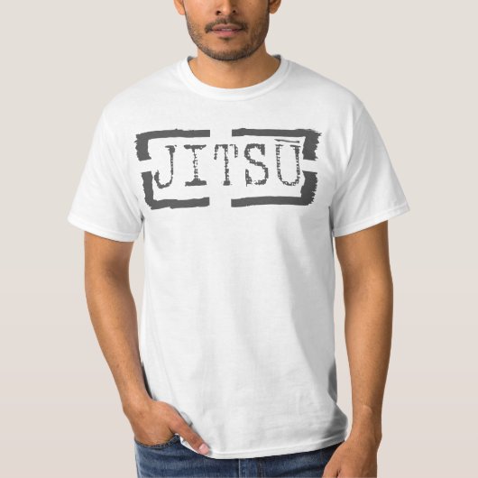 Jitsuのスタンプ-ブラジル人のJiu JitsuのTシャツ Tシャツ (正面)