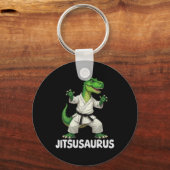 Jitsusaurus Dinosaur Karate Martial Arts Fun Enthu キーホルダー (正面)