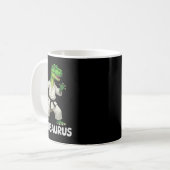 Jitsusaurus Dinosaur Karate Martial Arts Fun Enthu コーヒーマグカップ (正面左)