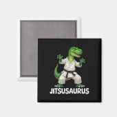 Jitsusaurus Dinosaur Karate Martial Arts Fun Enthu マグネット (正面/裏面)