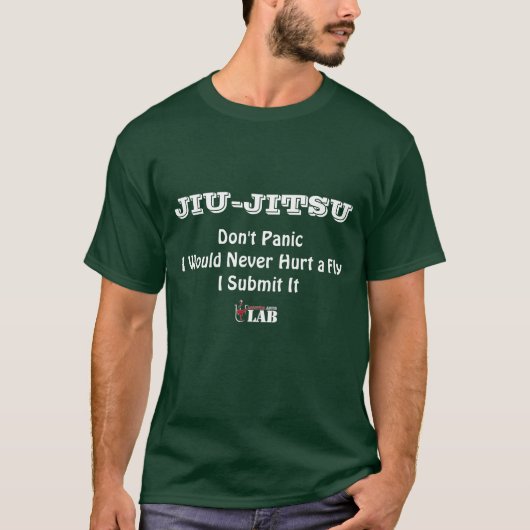 JiuおもしろいなJitsuのワイシャツ-パニックに陥らないで下さい Tシャツ (正面)