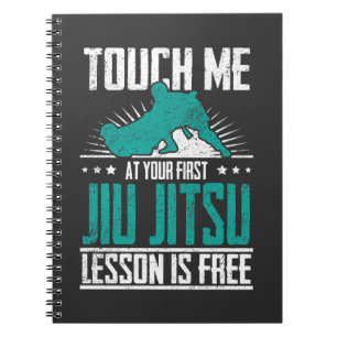 Jiu最初Jitsuのレッスンは自由にブラジルBJJです ノートブック