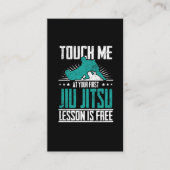 Jiu最初Jitsuのレッスンは自由にブラジルBJJです 名刺 (正面)