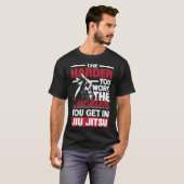 Jiu Jitで得られる幸運を働くのは難しい Tシャツ (正面フル)
