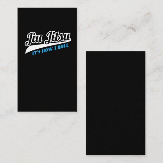 Jiu Jitsuそれは取り組んでいる私がBJJをいかに転がるかです 名刺 (正面/裏面)