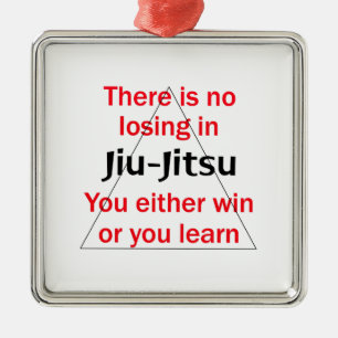 Jiu Jitsuで負けた メタルオーナメント
