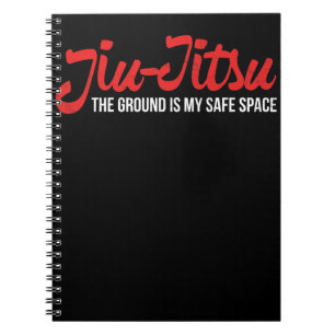 Jiu Jitsuのデザインは地面私の安全な宇宙です ノートブック