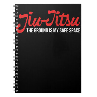 Jiu Jitsuのデザインは地面私の安全な宇宙です ノートブック