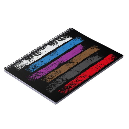 Jiu JitsuのJiu Jitsuのデザインの統一されたなベルト ノートブック (左側)