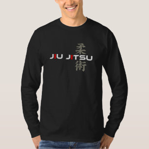 Jiu Jitsu (前部か背部) LSのTシャツ Tシャツ