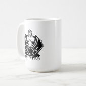 Jiu Jitsu -戦闘機は準備します コーヒーマグカップ (正面左)