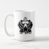Jiu Jitsu -戦闘機は準備します コーヒーマグカップ (左)