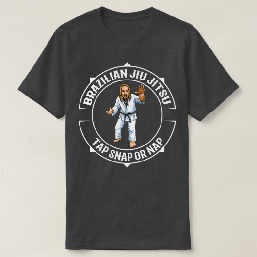 Jiu Jitsu and Jesus BJJ and Grappling 1 Tシャツ (デザイン正面)