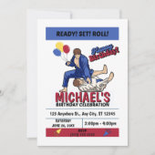Jiu Jitsu Birthday Party Invitation 招待状 (正面)