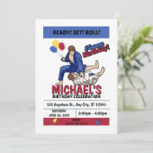 Jiu Jitsu Birthday Party Invitation 招待状 (スタンド正面)