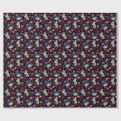 Jiu Jitsu BJJ Valentine Gift Wrapping Paper Black ラッピングペーパー (フラット)