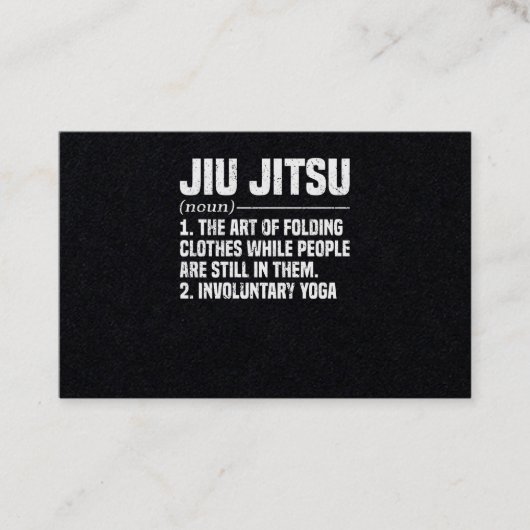 Jiu Jitsu Brazilian Martial Arts Training 名刺 (正面)