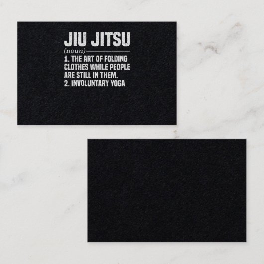 Jiu Jitsu Brazilian Martial Arts Training 名刺 (正面/裏面)