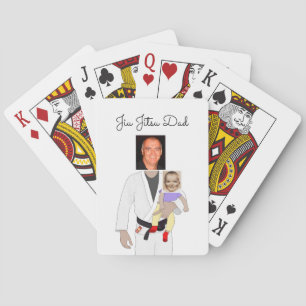 Jiu Jitsu Dad Custom Photos and Handwritten Text トランプ