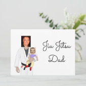 Jiu Jitsu Dad Custom Photos and Handwritten Text 招待状 (スタンド正面)
