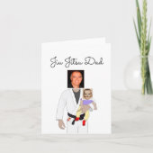Jiu Jitsu Dad Custom Photos and Handwritten Text I 招待状 (正面)